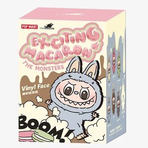 AUTHENTIC POP MART LABUBU MONSTERS EXCITING MACARON (VINYL FACE BLIND BOX)
